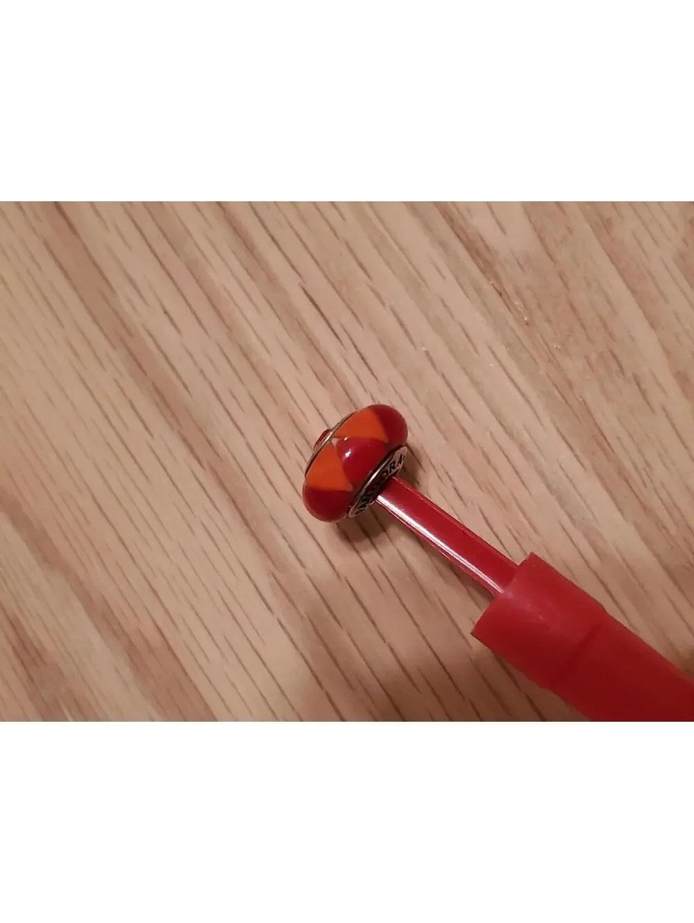 Pandora Red Glass Charm Bead
